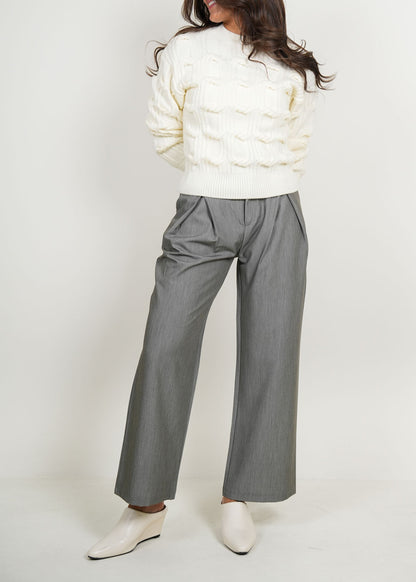 8054 Off White Sweater Top For Women