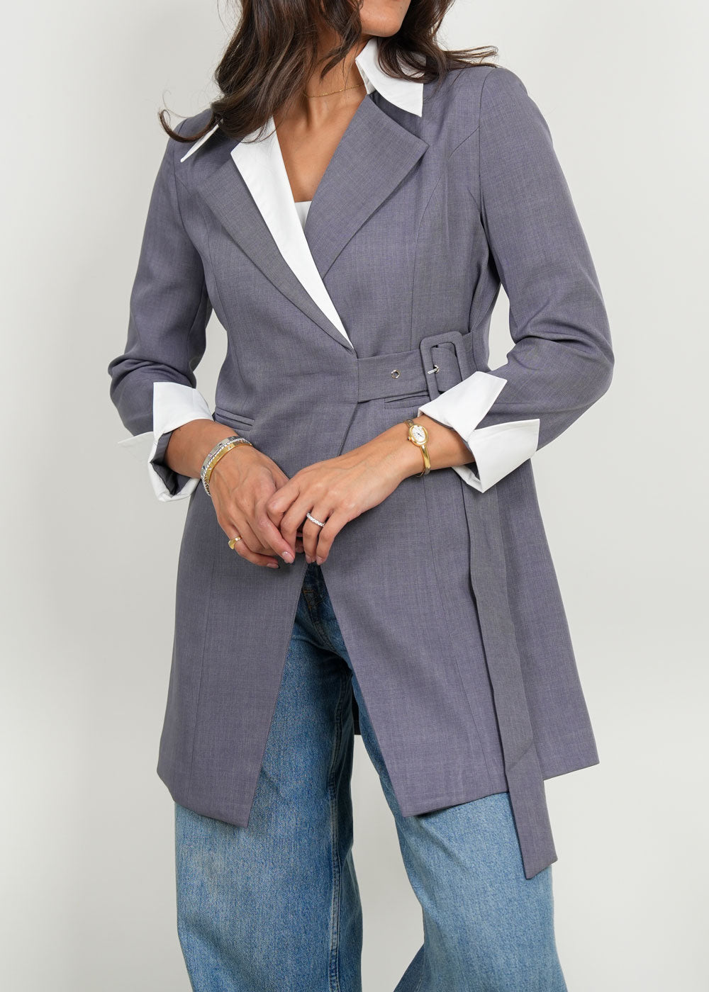 8029 Grey Top For Women