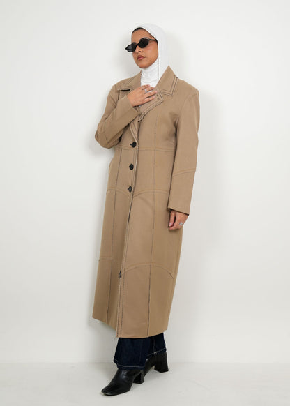 7945 Brown Coat For Women