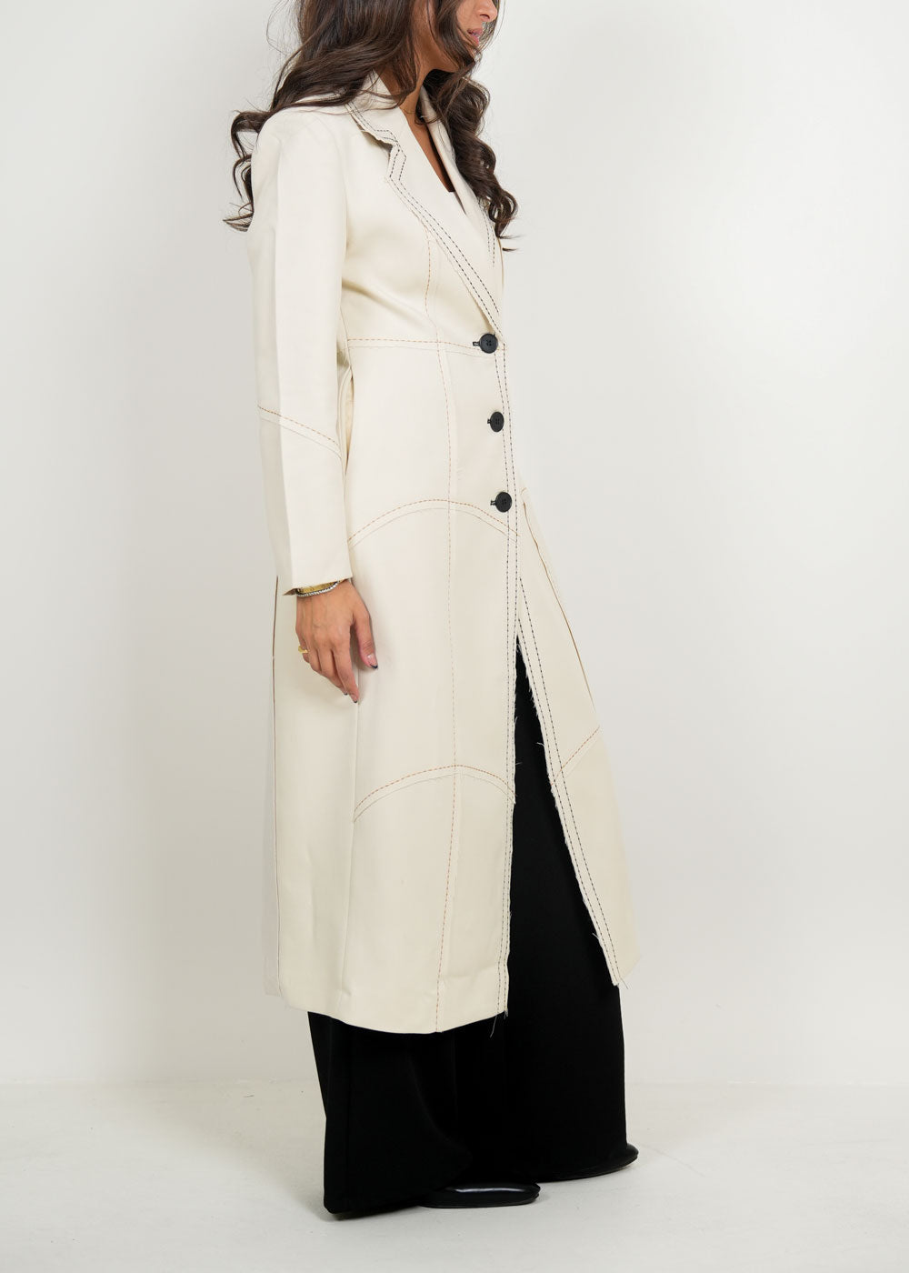 معطف بيج نسائي رقم 7945