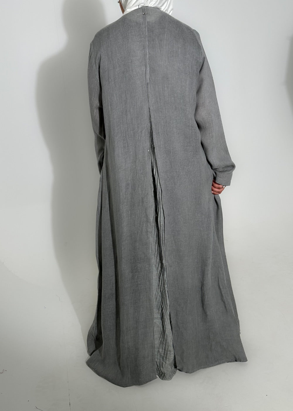 7720 Nova Dark Grey Pleated Dress For Women