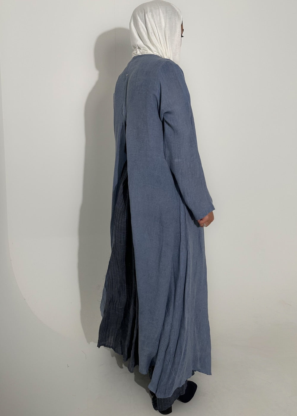 7720 Nova Dark Grey Pleated Dress For Women
