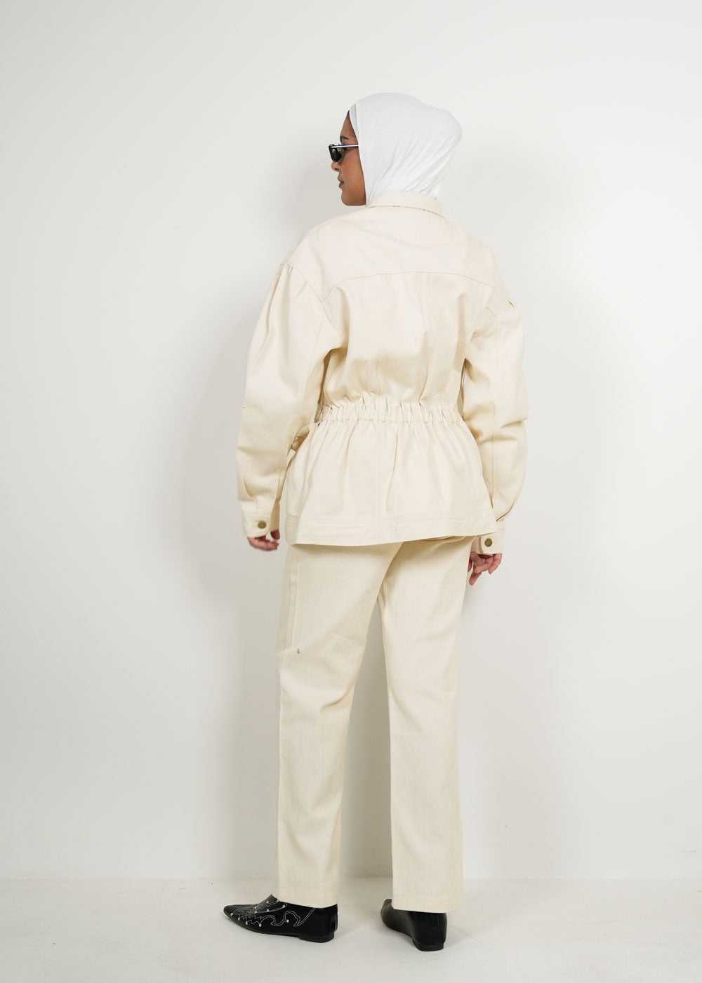 8032 Beige Shirt Set For Women