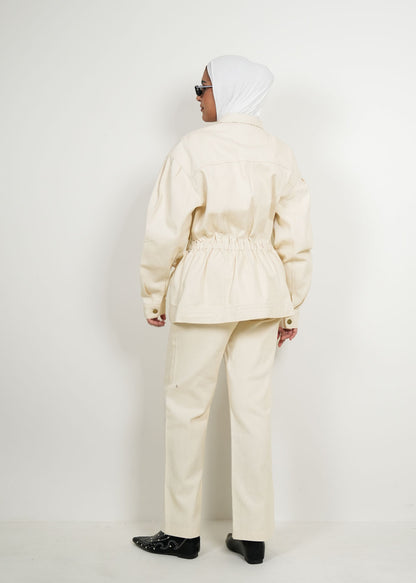 8032 Beige Shirt Set For Women