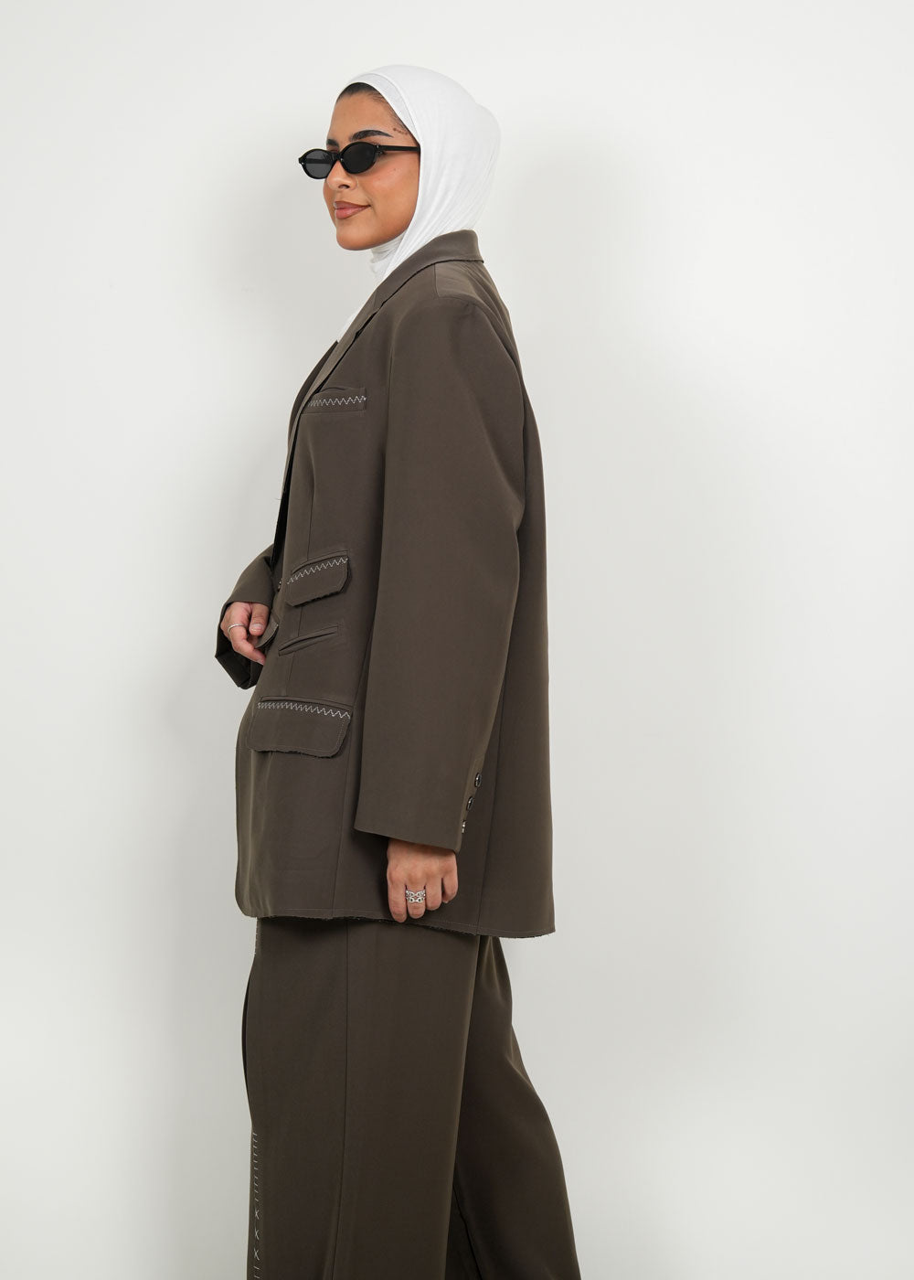 8024 Grey Brown Set For Women