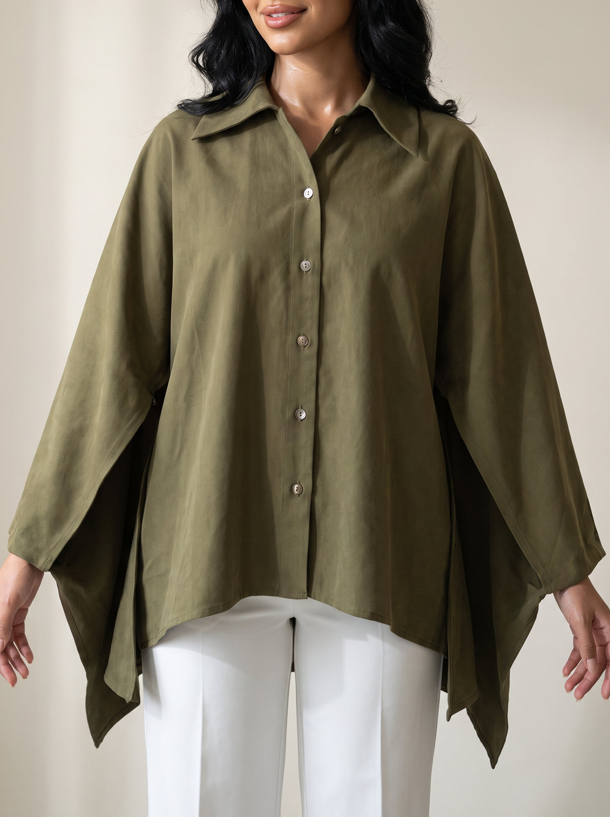 8383 Dark Green Shirt For Women