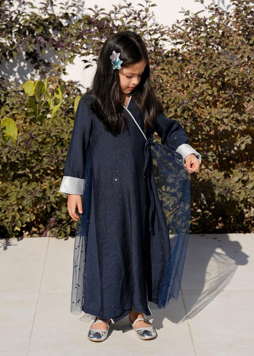 7756 Navy Blue Daraa For Girls