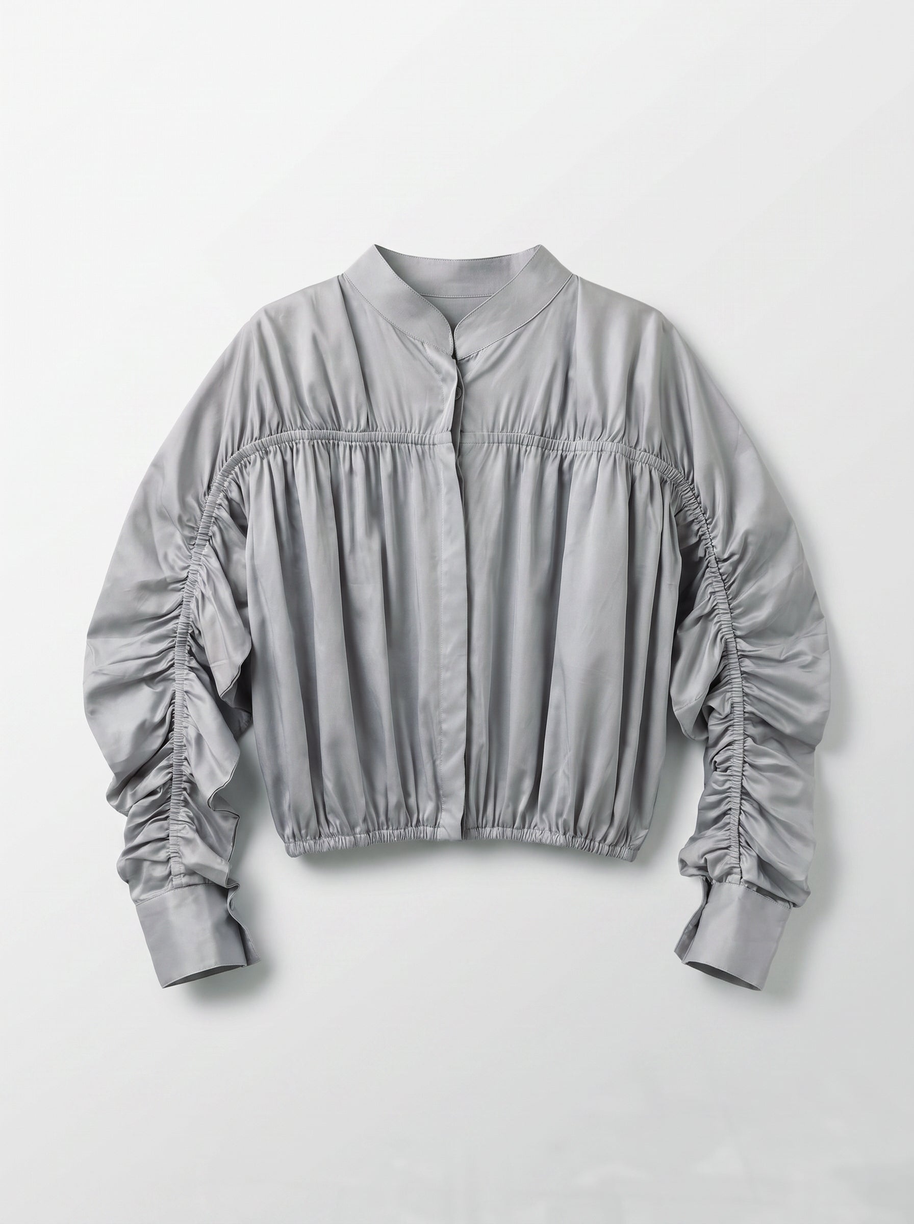 8256 Light Grey Jacket Top For Women