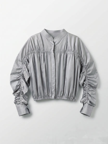 8256 Light Grey Jacket Top For Women