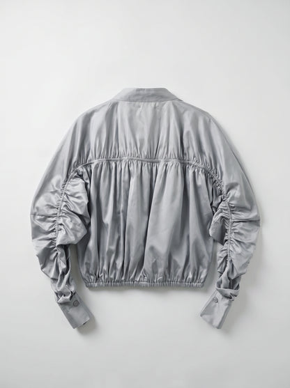 8256 Light Grey Jacket Top For Women