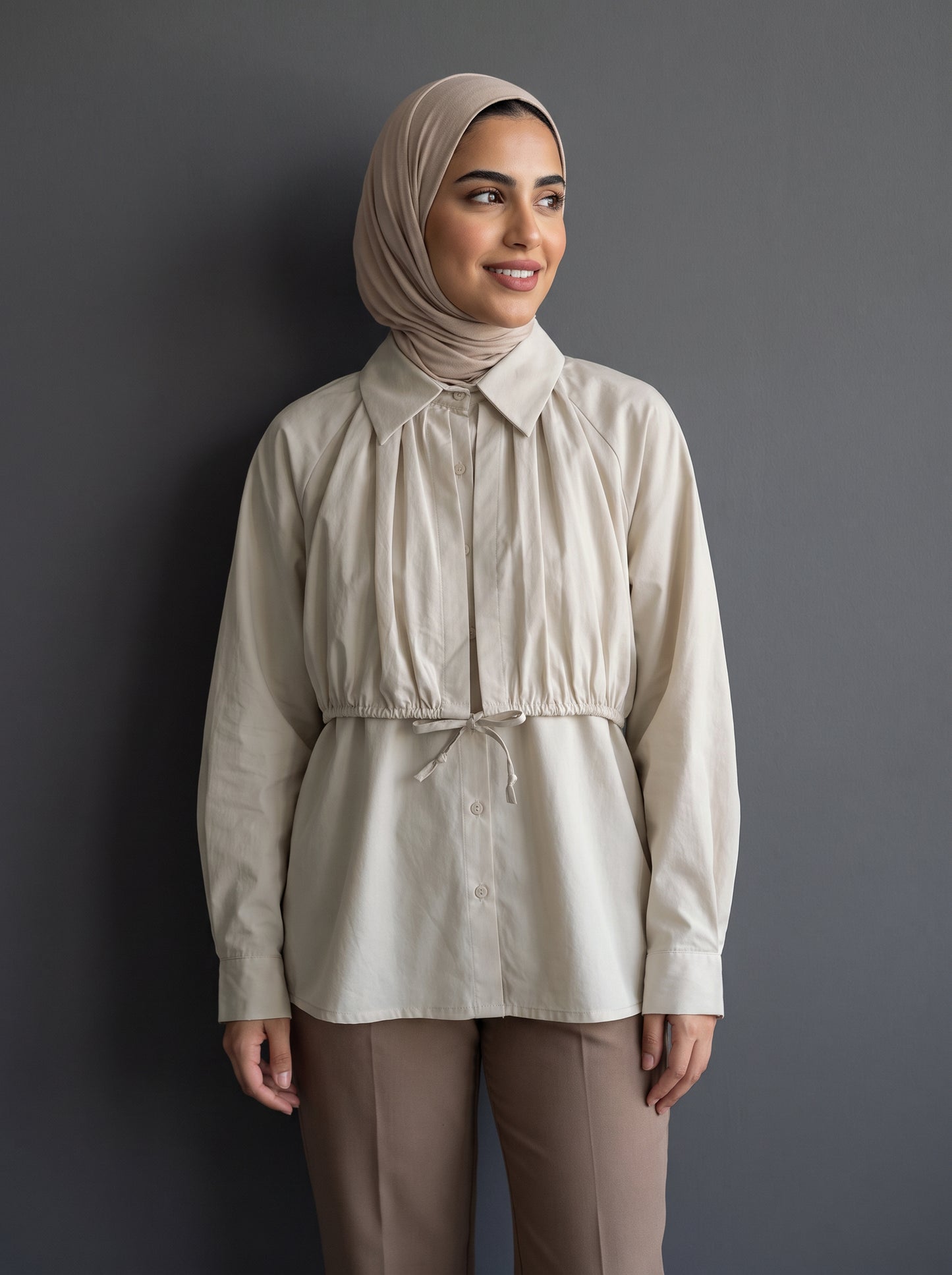 8286 Light Beige Shirt For Women