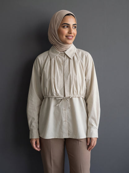 8286 Light Beige Shirt For Women