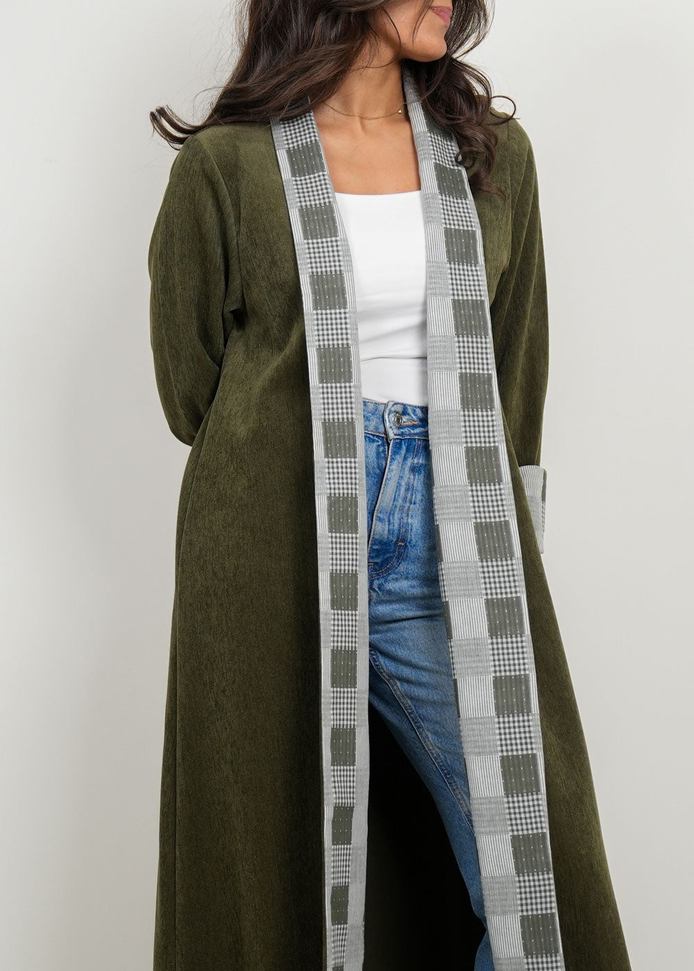 8045 Multi-Color Bisht Furwa For Women