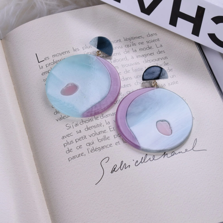 Picture of Multicolor Marble Drop Earrings
