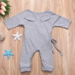 Picture of Grey Jumpsuit With Wings For Babies (With Name Embroidery)