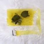 صورة حقيبة خصر شفافة صفراء بناتي