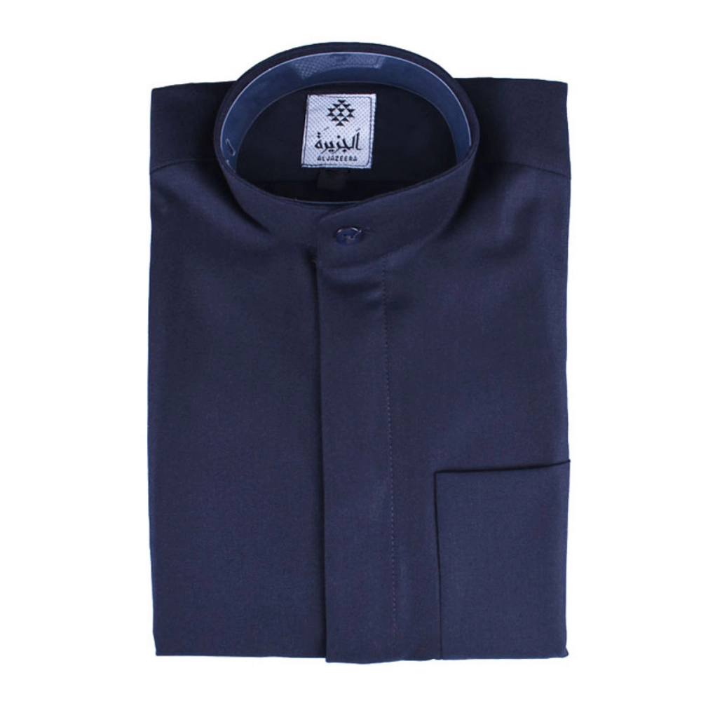 Picture of Al Jazeera Dark Blue Winter Dishdasha for Boys (With Name Embroidery)