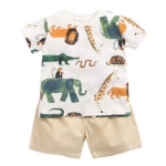 Picture of Set Of Two Pieces Animals Print For Babies 
