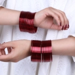 Picture of Set Of Dark Red Bangles