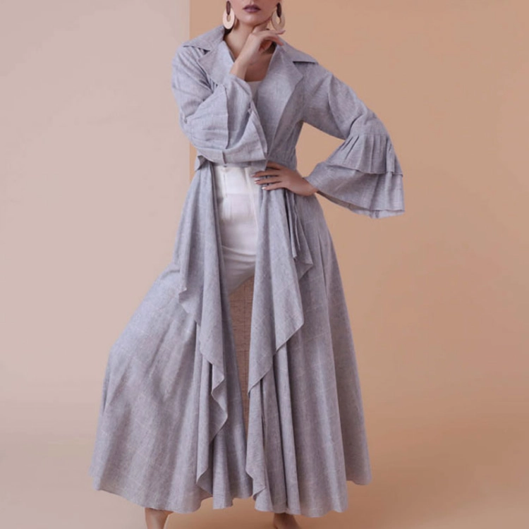 Buy Collared wrap dress online in Kuwait