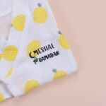 Picture of White Suit With Pineapple Print For Babies (With Name Embroidery Option)