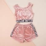 Picture of Set Of Two Pink Top And Pant For Kids (With Name Printing Option)