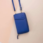 صورة حقيبة يد أزرق للنساء (مع طباعة الاسم)