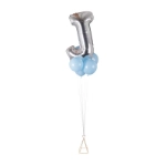 Picture of Alphabet Balloon With Stand (Blue)