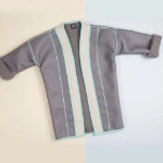 Picture of Grey Winter Jacket Furwa For Kids (With Name Embroidery)