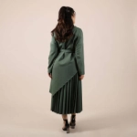 Picture of Green Top And Skirt Set For Women
