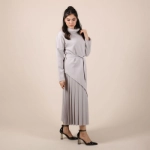 Picture of Grey Top And Skirt Set For Women
