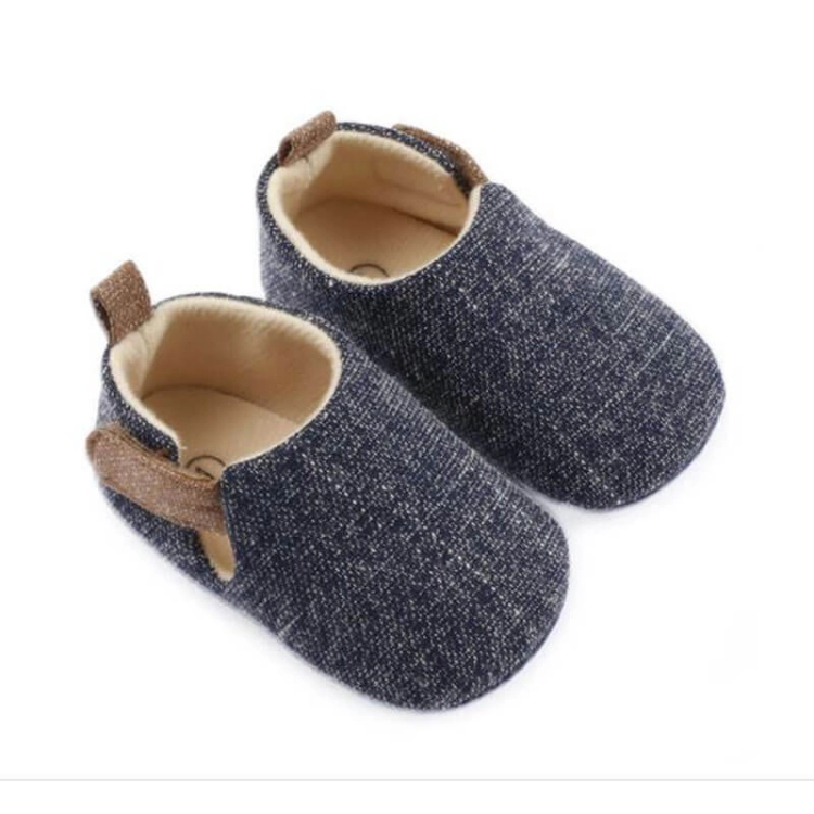 Navy Classic Shoes For Baby (With Alphabet Printing) 
