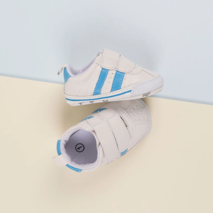 White And Blue Stripes Shoes For Baby kuwait eid ramadhan gift boy men