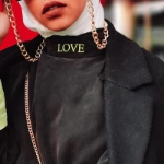 Picture of Black Love Top From Lulwa Al Khattaf