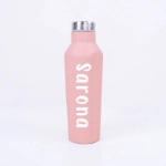 صورة زجاجة للمشروبات الساخنة والباردة 500 مل متعددة الألوان (مع طباعة الاسم)