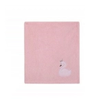 صورة بطانية البطة الوردية للاطفال (مع امكانية تطريز الاسم)