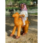 Picture of Inflatable Camel Set For Kids - Dishdasha & Red Shemagh With Agal & Gahfiya (With Name Embroidery)