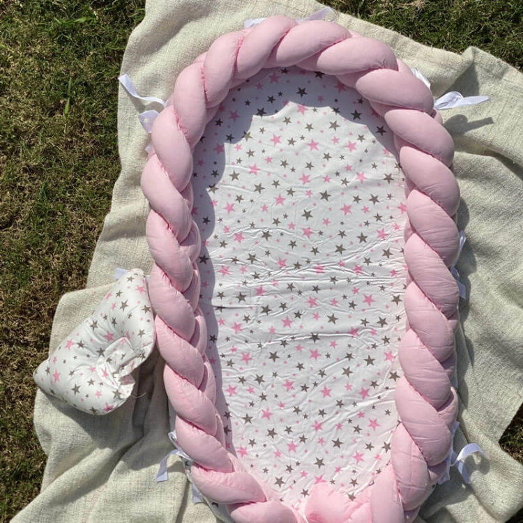 Picture of Pink Stars Baby Bed