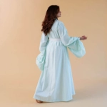 Picture of Tiffany Cotton Daraa With Puffy Sleeves And Belt For Women