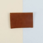 Picture of Coffee Brown Velvet Card Case (With Name Printing)