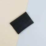 Picture of Leather Black Velvet Card Case (With Name Printing)