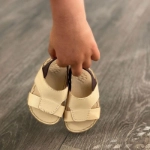 Picture of Beige Vintage Sandal With Rubber For Newborns