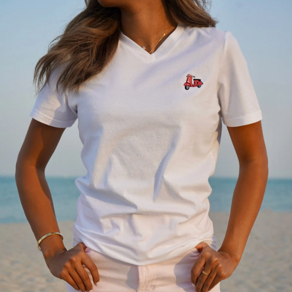 Vespa Design Slim Fit T-Shirt.   Kuwait / Saudi Arabia Online  Shopping Store موقع ثوبي للملابس و الاكسسوارات في الكويت والسعودية