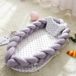 Picture of Grey Stars Baby Bed