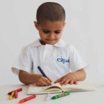 Picture of Boys Kinder Garden School Uniform B1 - White/Blue (With Name Embroidery Option)