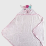 Picture of Pink Unicorn Towel For Kids Model 54 (With Name Embroidery Option)