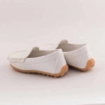Picture of White Leather Loafer Shoes For Boys