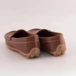 Picture of Brown Leather Loafer Shoes For Boys