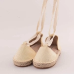 Picture of TIYA Beige Ballet Shoes With Foot Tie Model 3986 For Girls