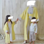 صورة بشت أصفر مع درعا بناتي